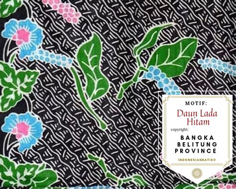 Daun Lada Hitam Batik Motif .